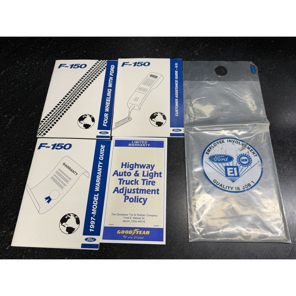 1997 Ford F-150 Owner Manual Set Warranty Guide Customer Assistance OEM